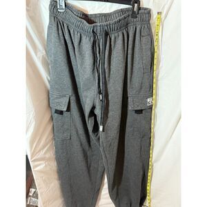 Pro Club Heavyweight Cargo Sweatpants – Char Gray 2XL – Fleece Joggers 40 inseam